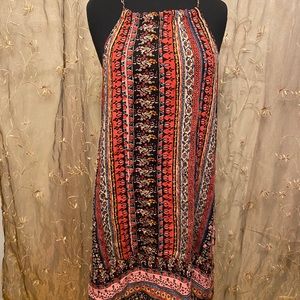 M Medium Blush Boho Sleeveless Mini Dress